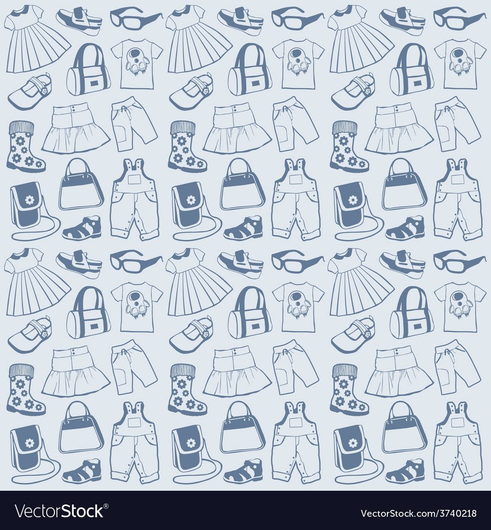 Паттерн одежда и обувь