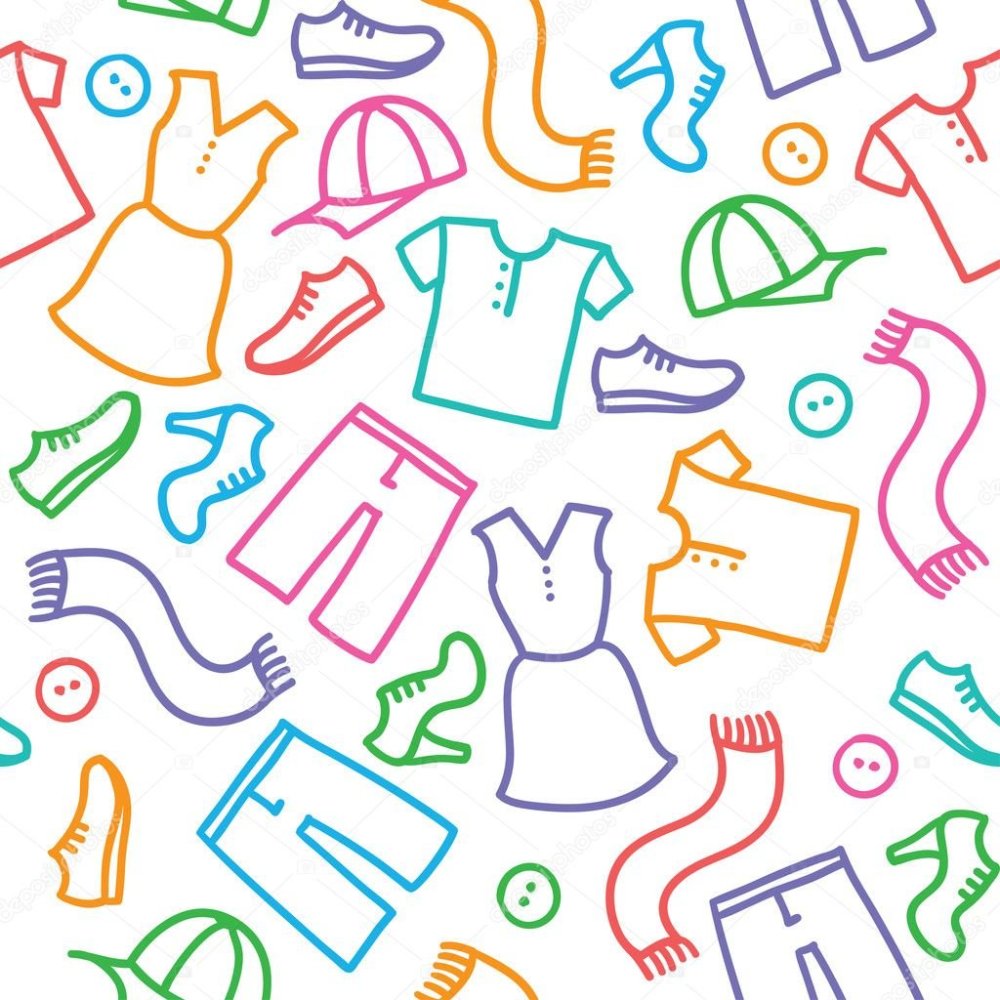 Детский паттерн одежда