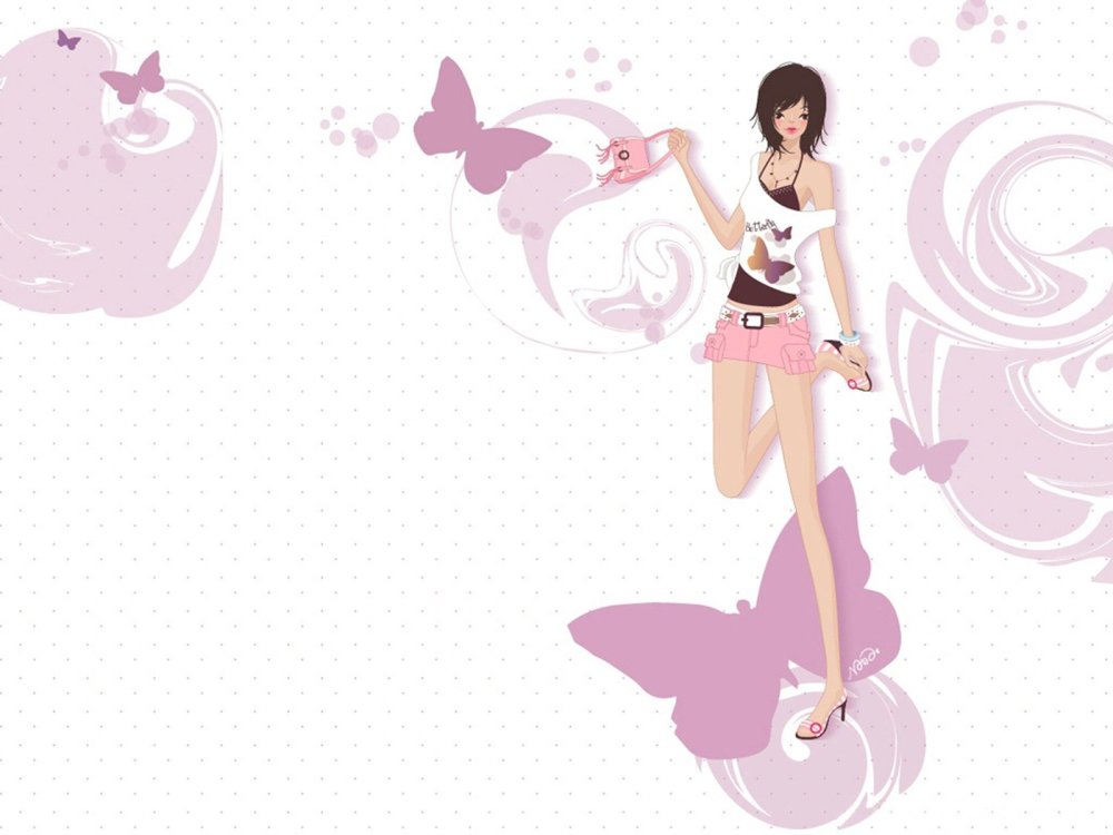 Фон стильный девочке