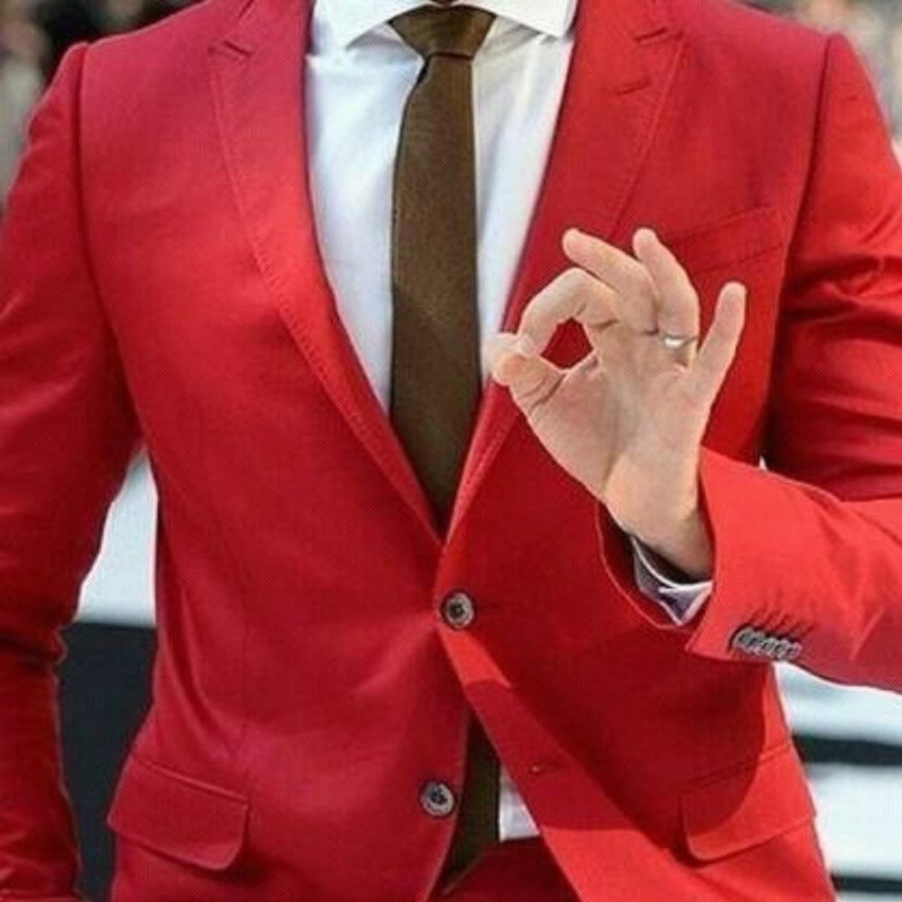Красный пиджак мужской