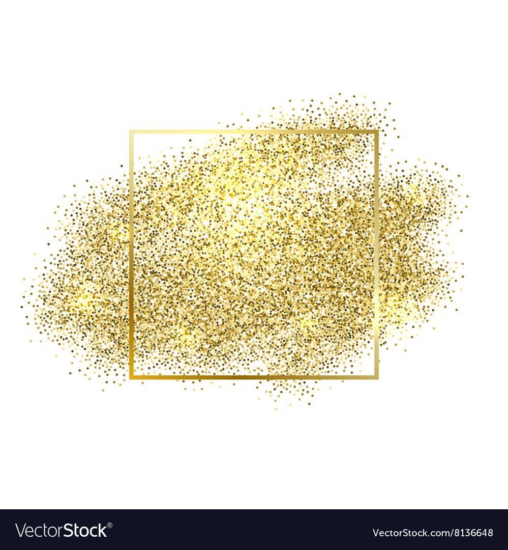 Золотые блестки мазок