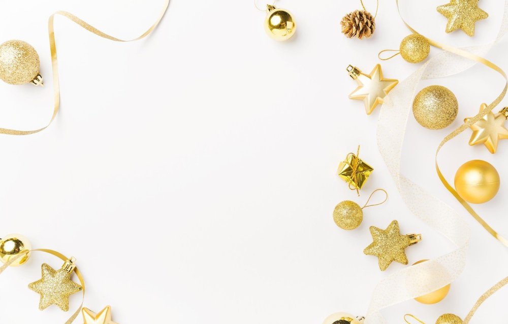 Новогодний фон золото