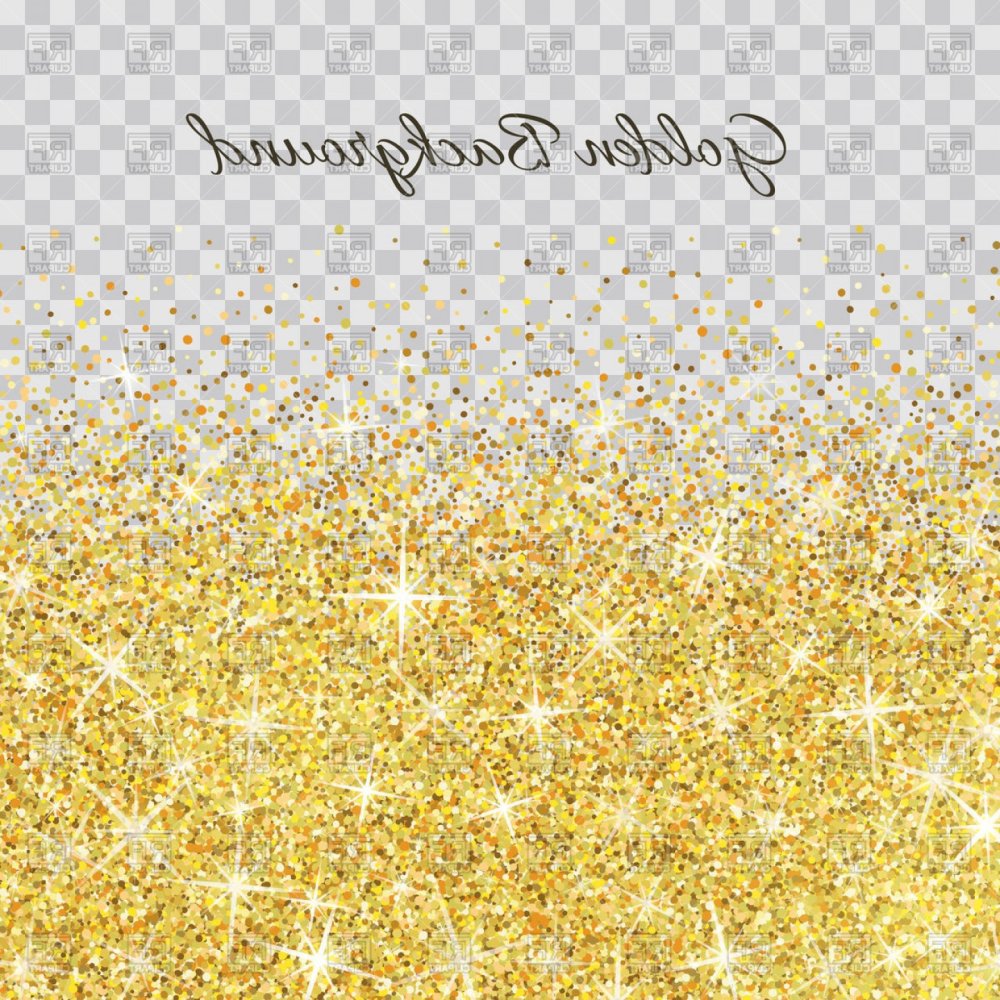 Золотистый блеск на прозрачном фоне