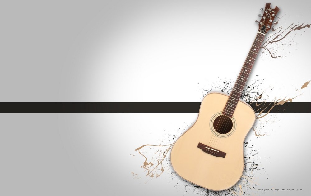 Фон с гитарой для фотошопа