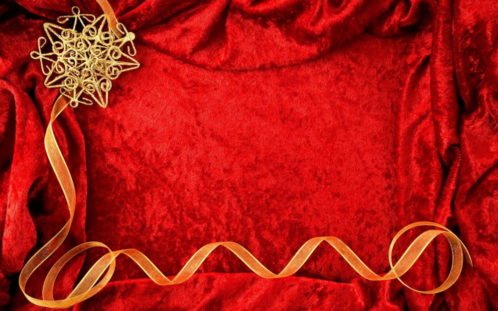 Красный бархат с золотом