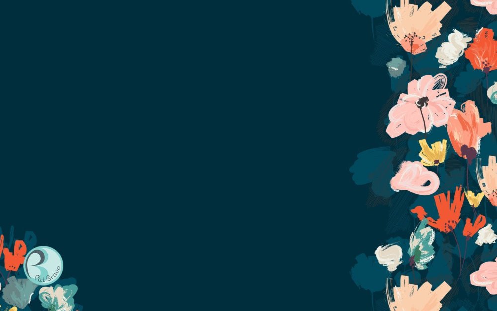 Фон с цветами Минимализм