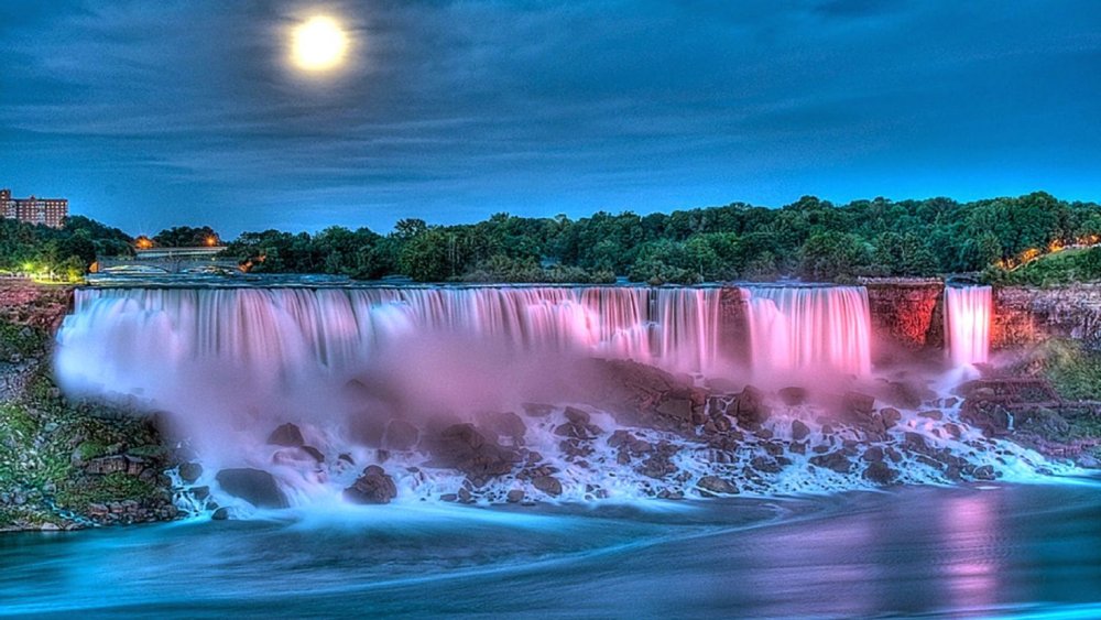 Водопад крупным планом