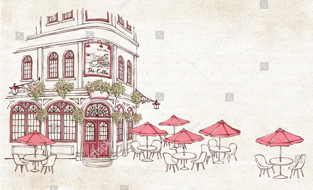 Фоновая иллюстрация на тему ресторан