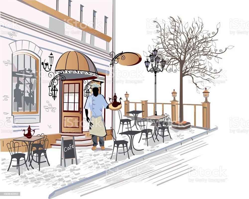 Кафе Париж вектор