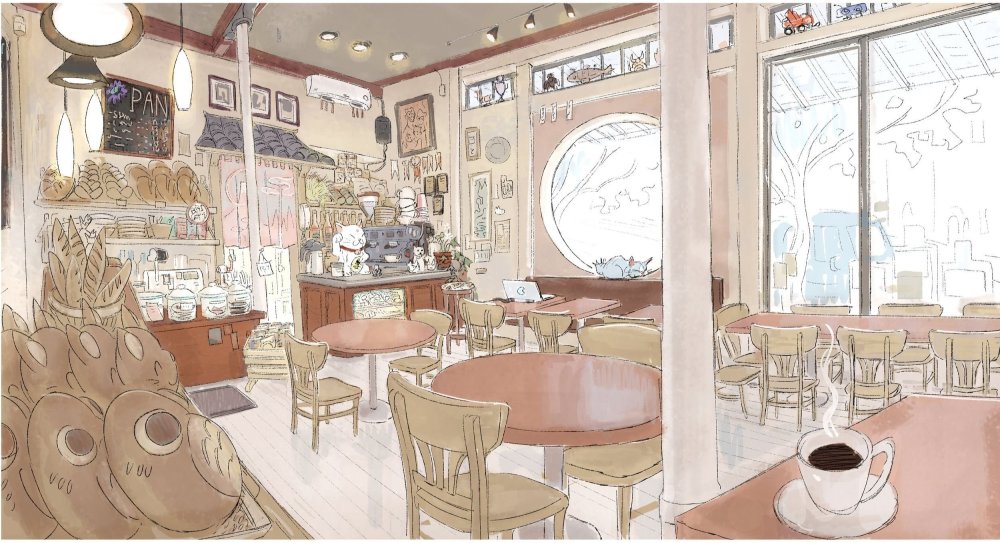 Кафе рисунок