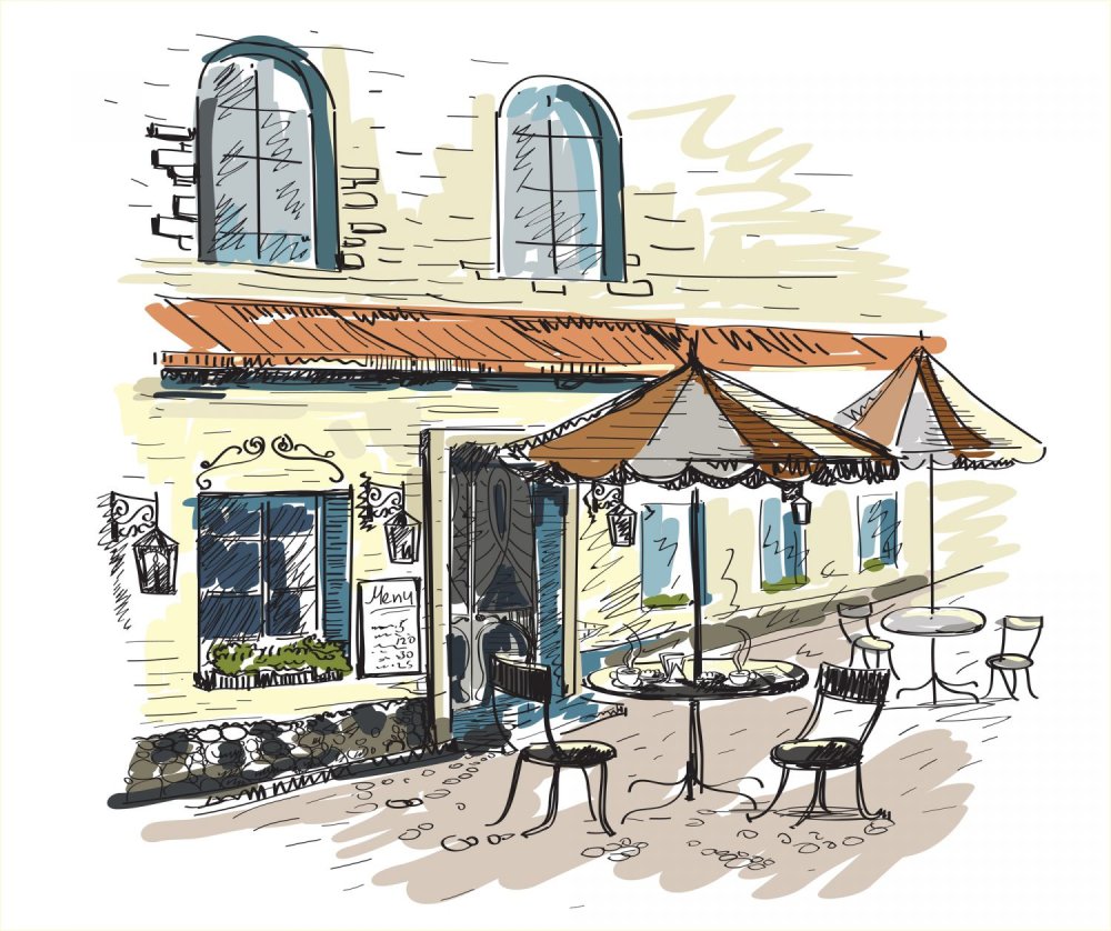 Эскиз летнего кафе