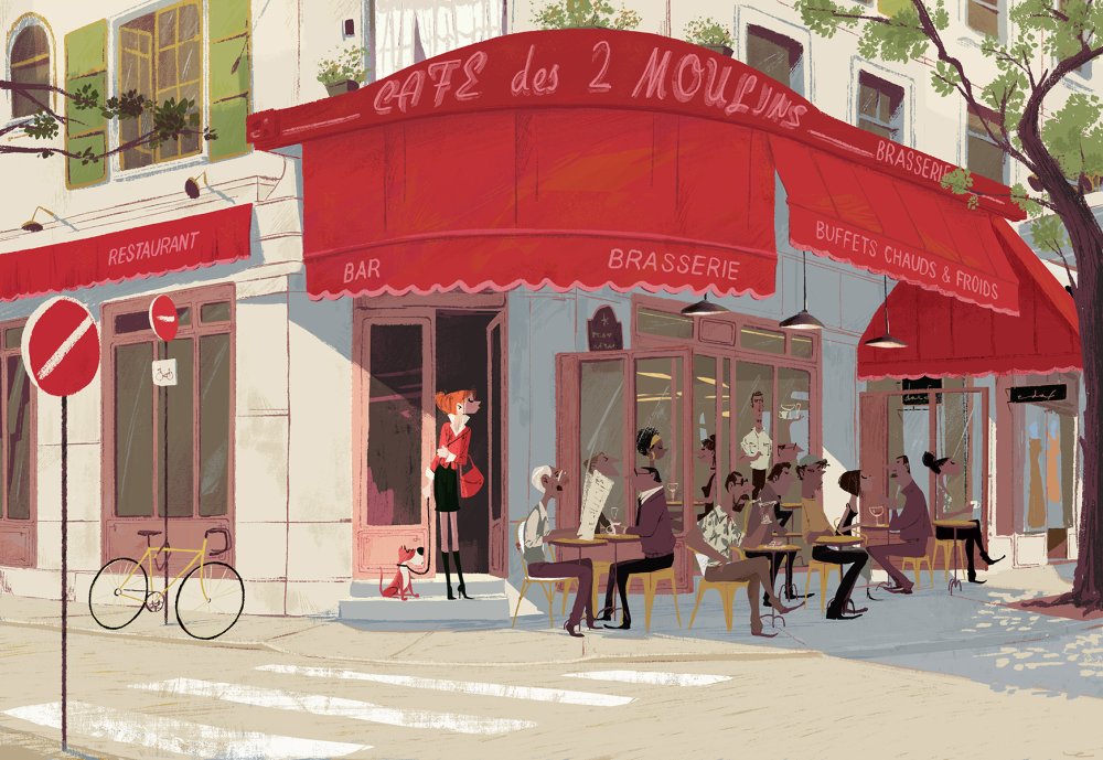 Иллюстратор кафе