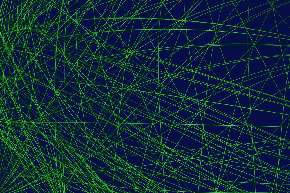 Геометрические линии зеленые