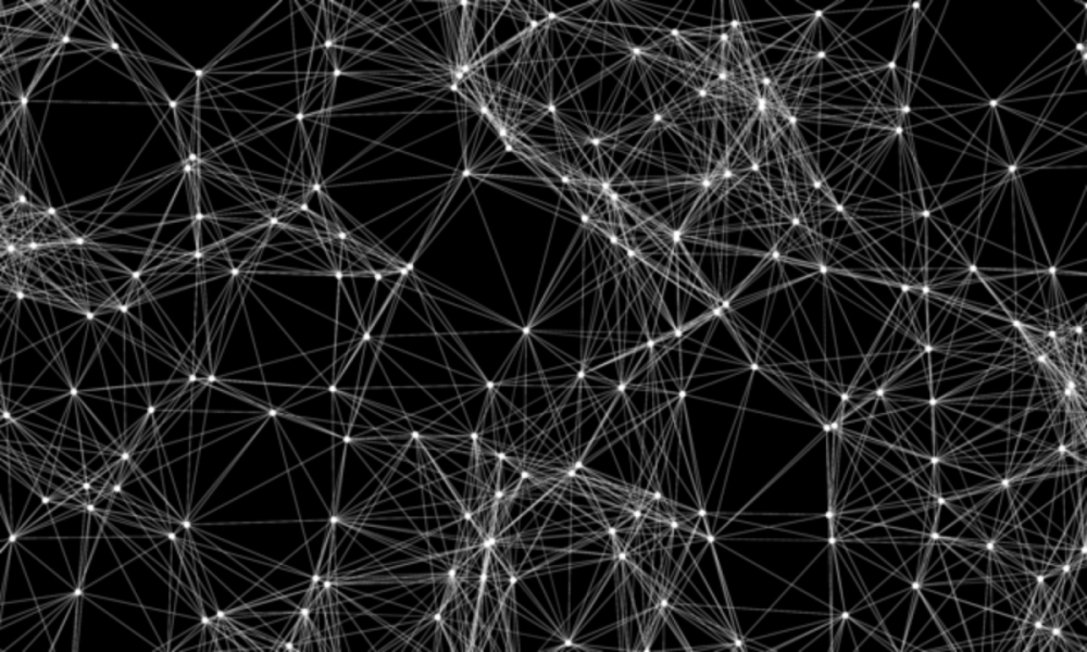 Нейросеть на черном фоне
