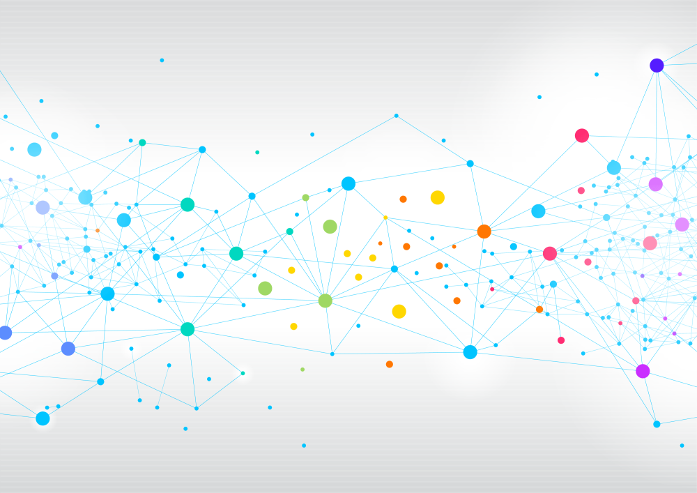 Нейросеть на белом фоне