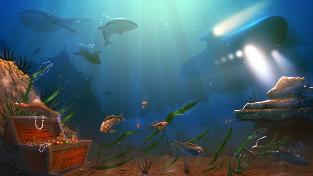 Фон детский рыбки