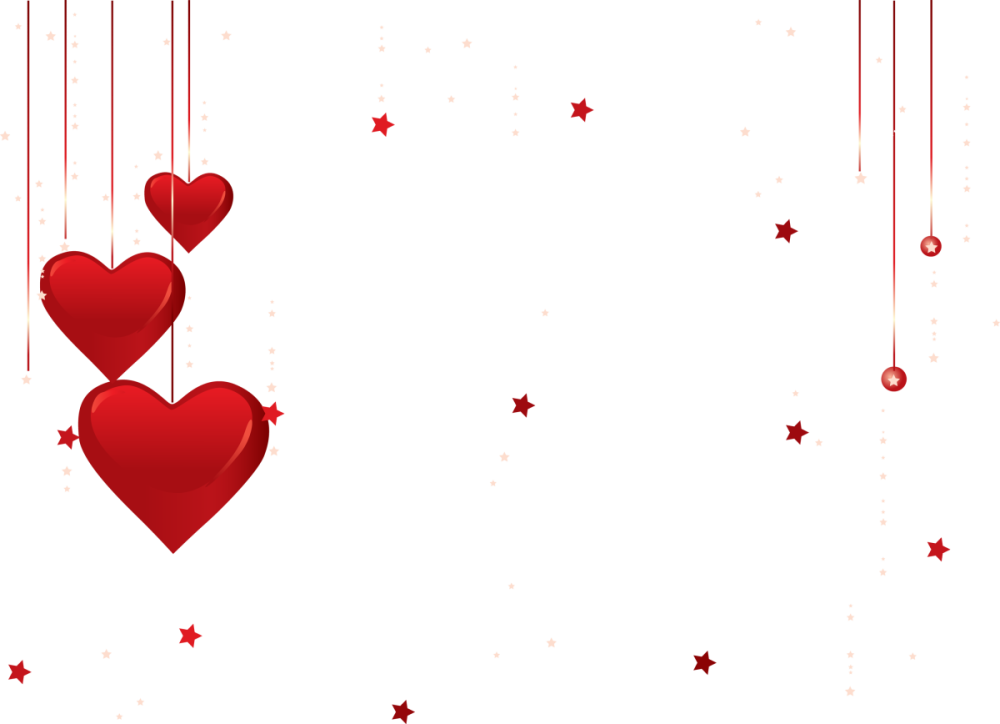 Фон сердечки на прозрачном фоне