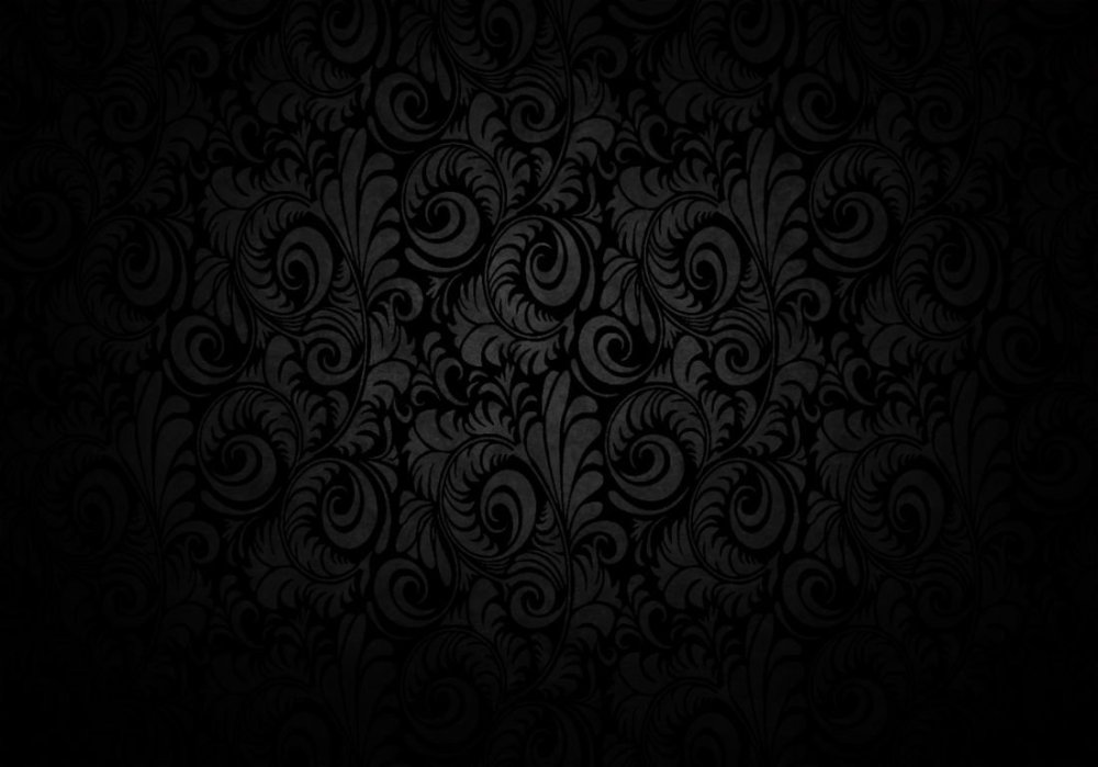 Хохлома на черном фоне