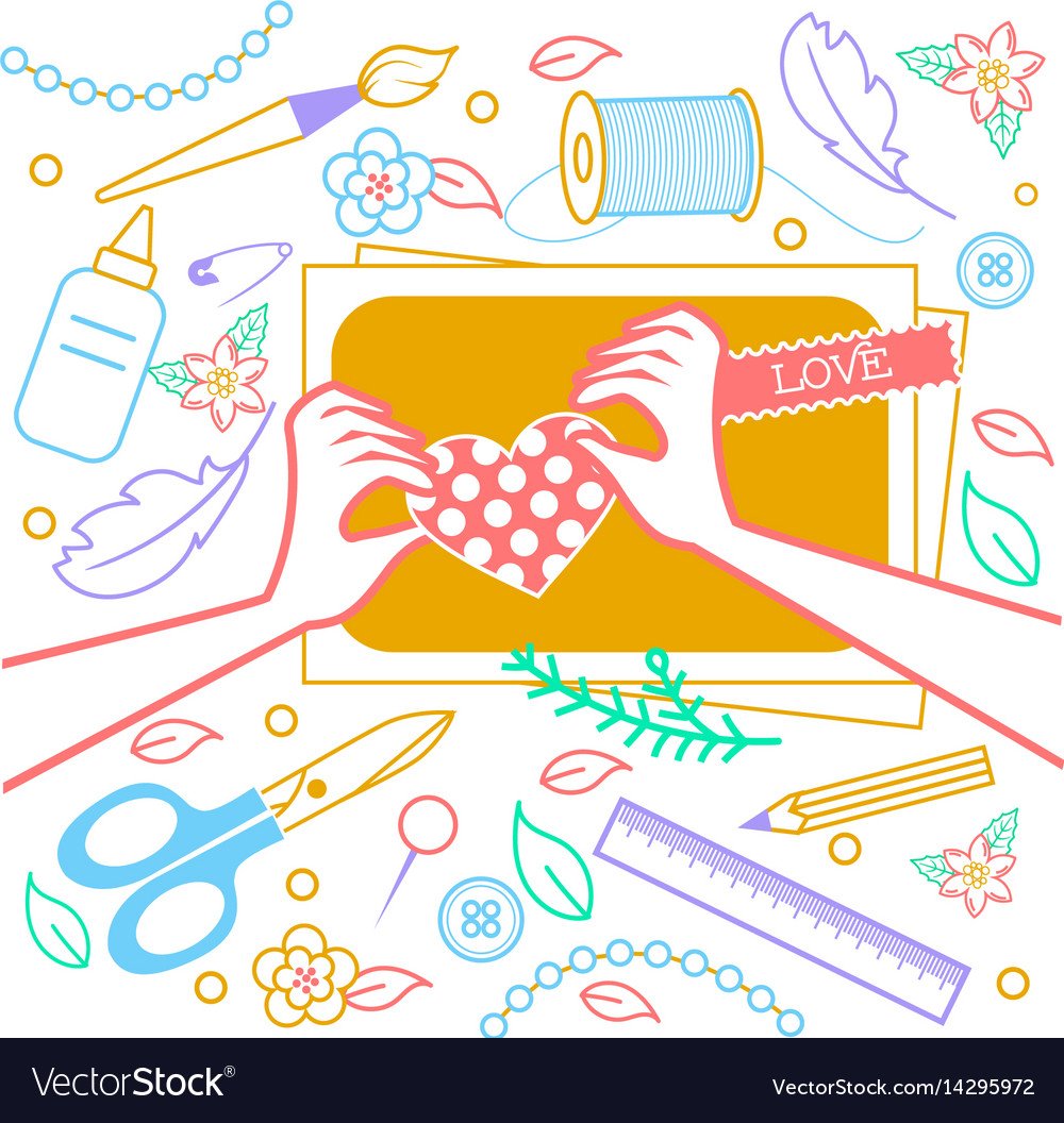 Эмблема рукоделие и творчество