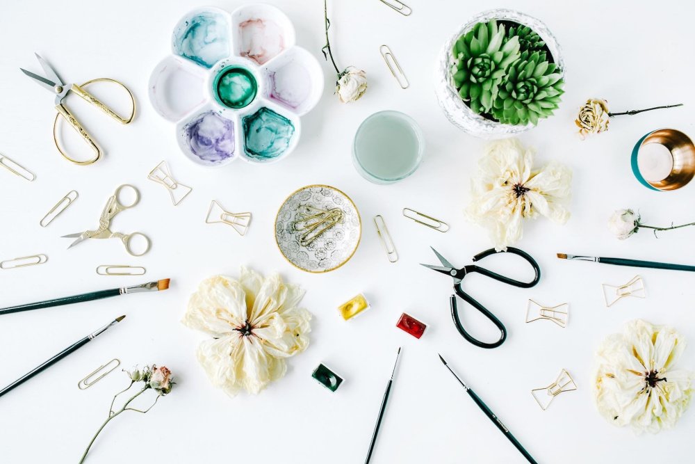 Предметы для шитья фон