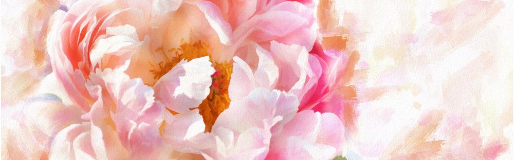 Фон пионы акварель