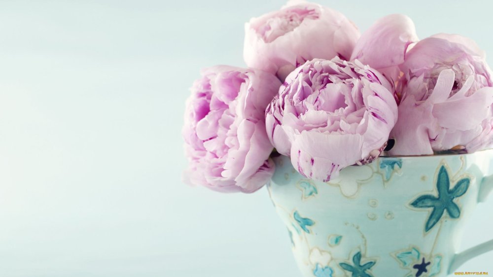 Букет с пионами