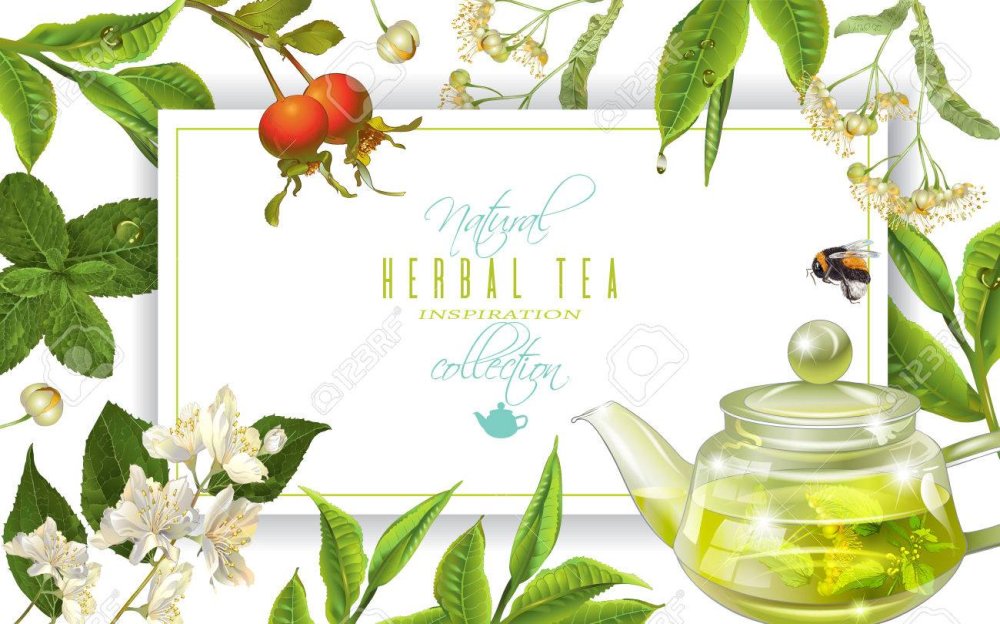 Травяной чай рамка