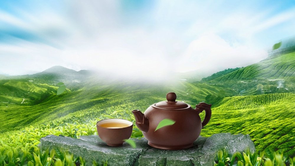 Фон для рекламы чая