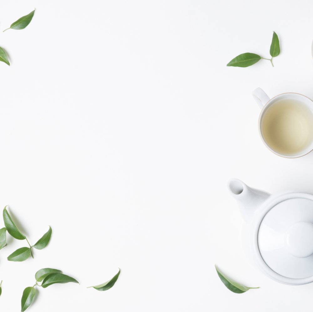 Листья чая вид сверху