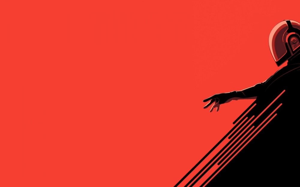 Минимализм красный черный