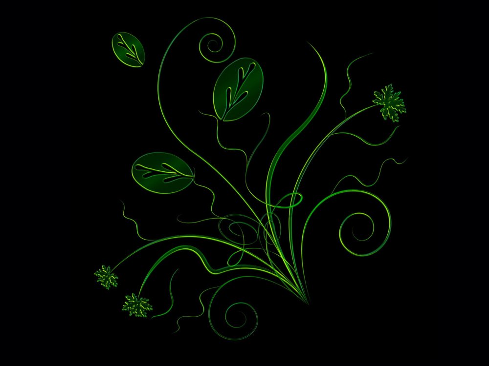 Черный фон с узорами