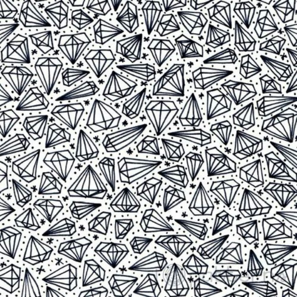 Красивый черно белый принт