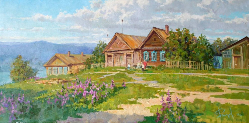 Деревенские улицы художник — Александр Ремезов
