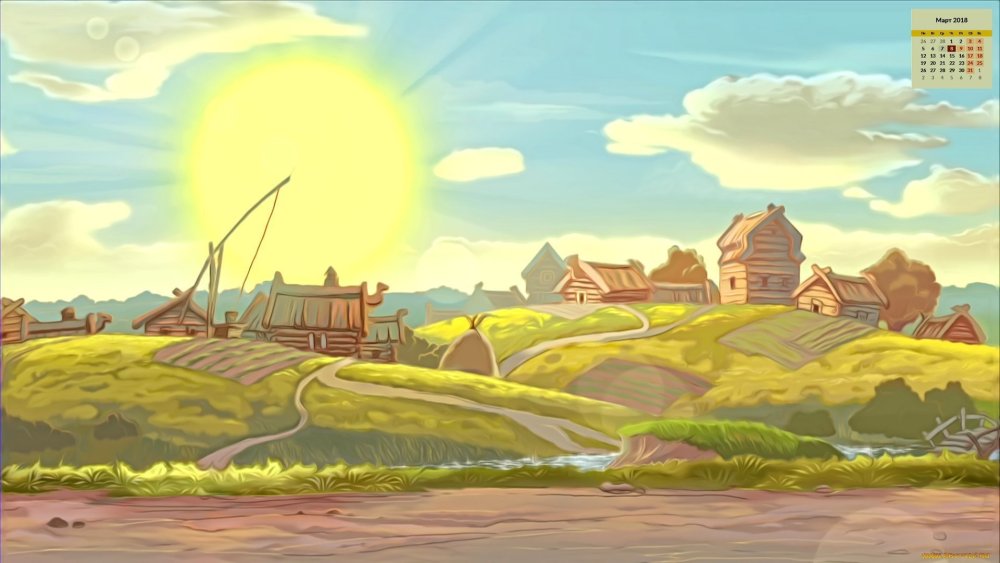 Алеша Попович мультфильм деревня