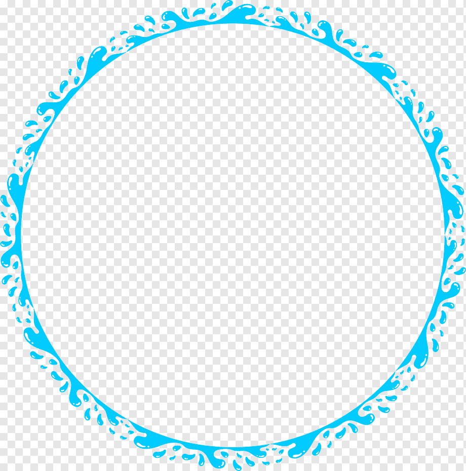 Синяя круглая рамка