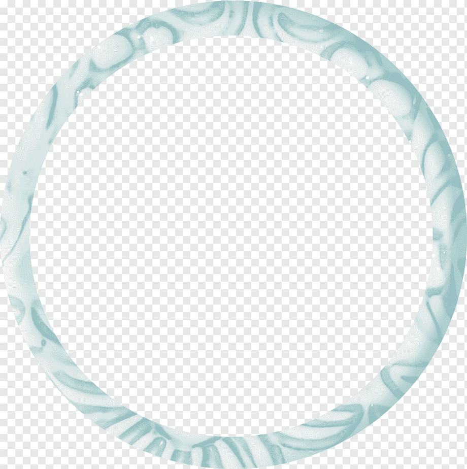 Круглая бирюзовая рамка