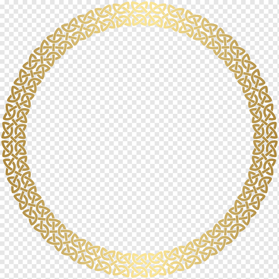 Золотая круглая рамка