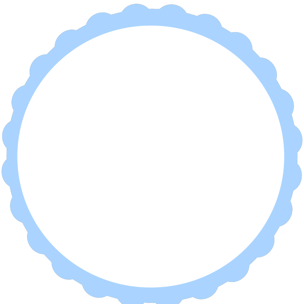 Синяя круглая рамка