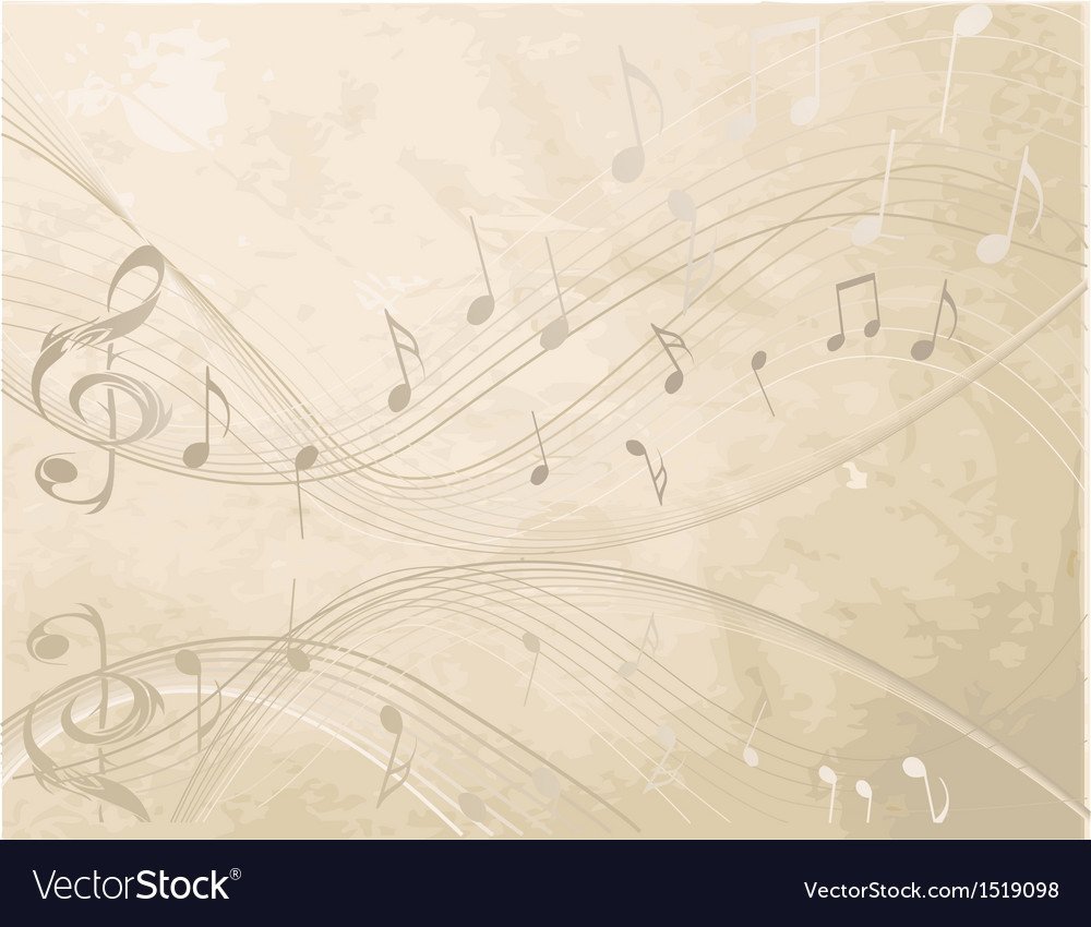 Фон светлый нотки