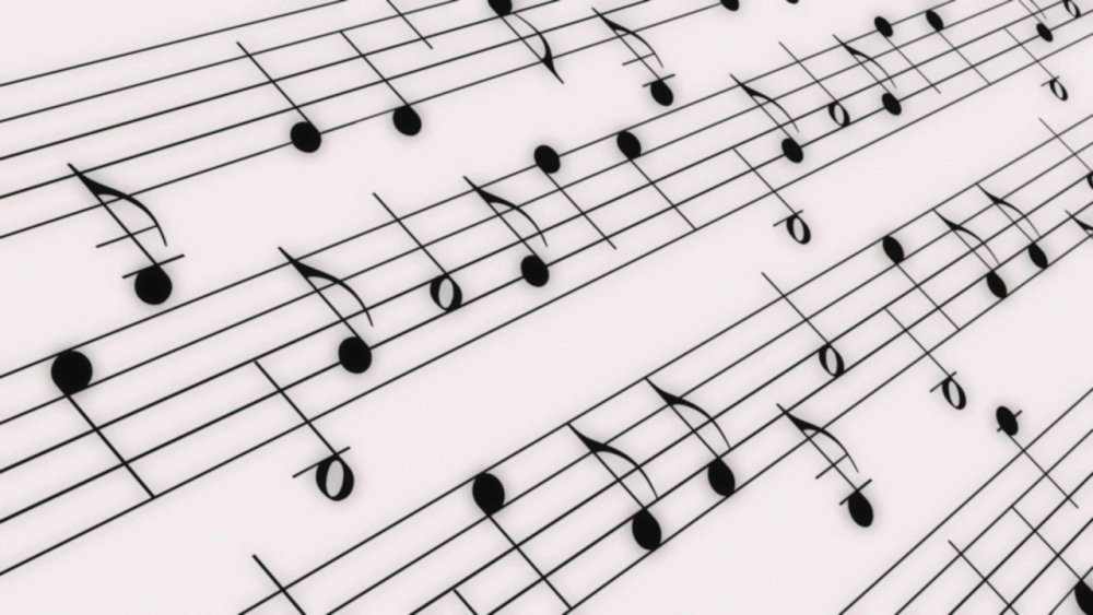 Скрапбукинг бумага Ноты