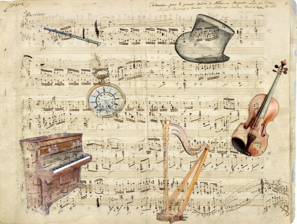 Красивый нотный лист