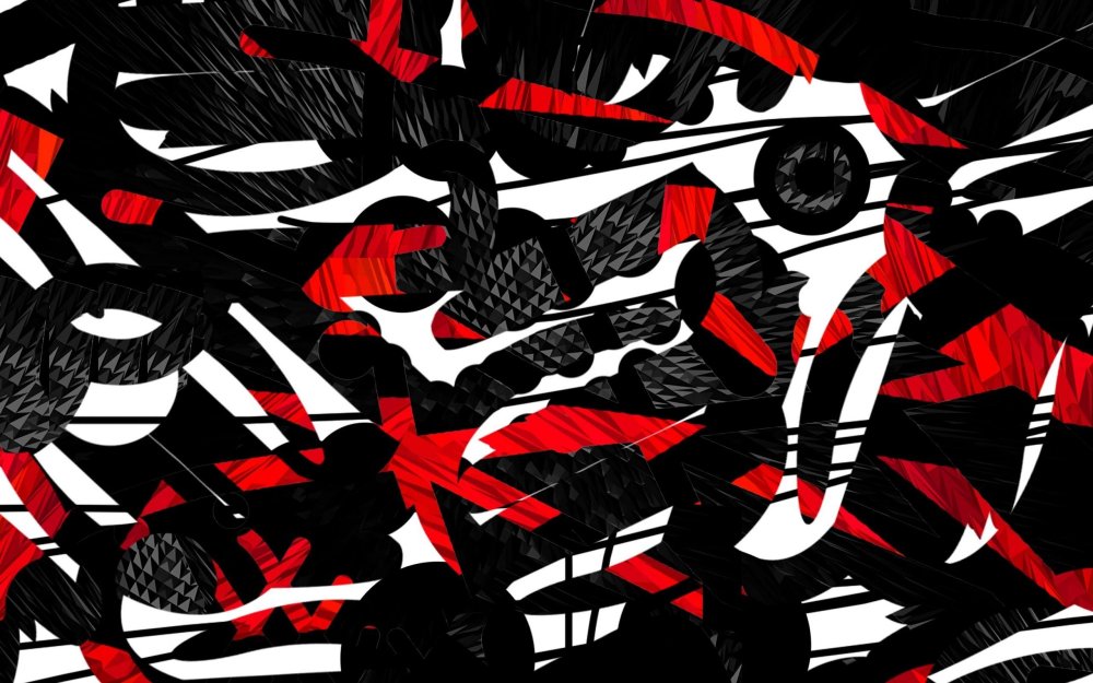 Красно черная абстракция