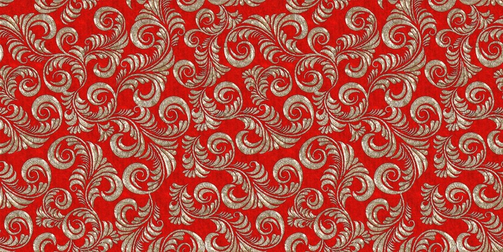 Красный орнамент