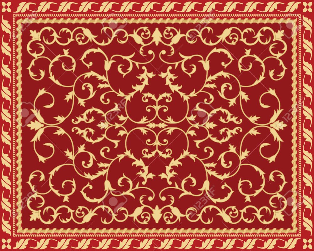 Орнамент ковра вектор