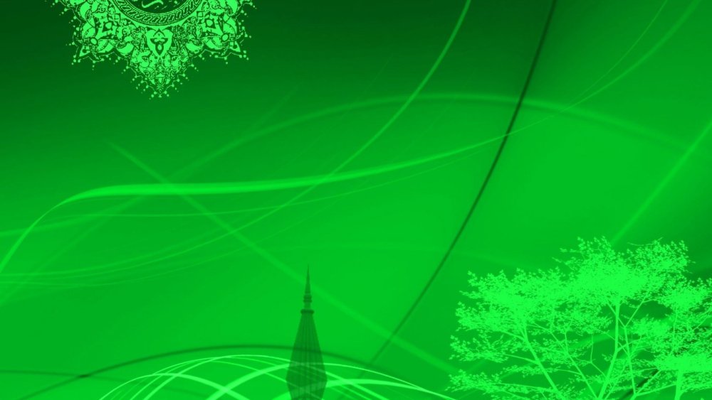 Зеленый мусульманский фон