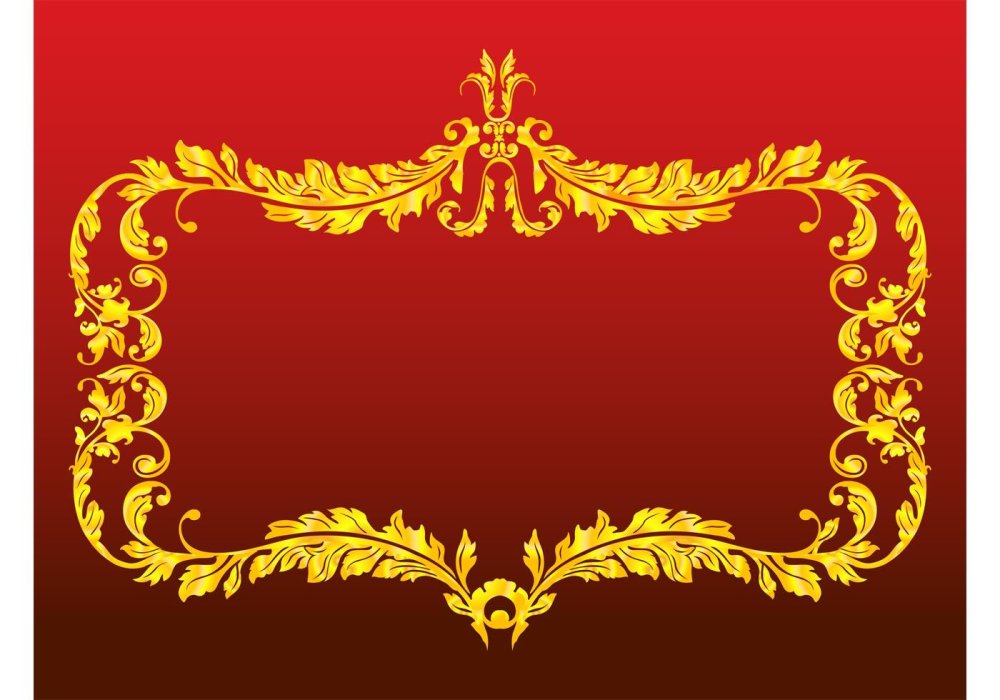 Золотистый фон с узорами