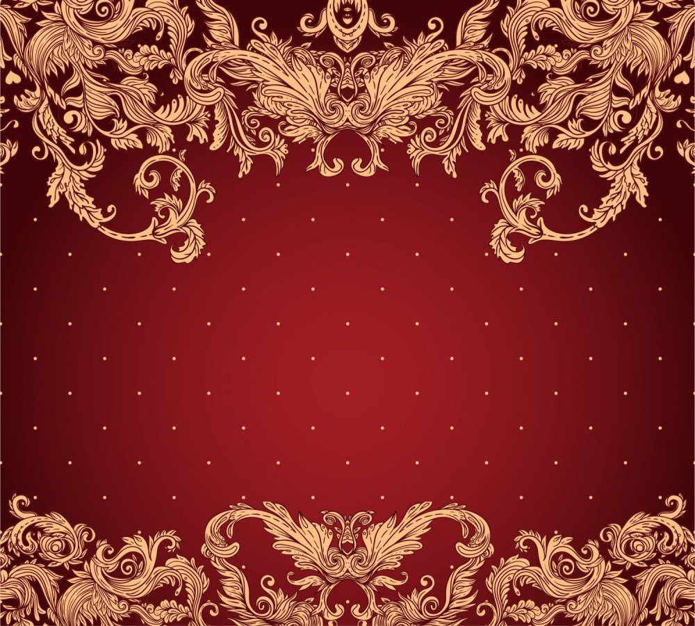 Синий фон с орнаментом