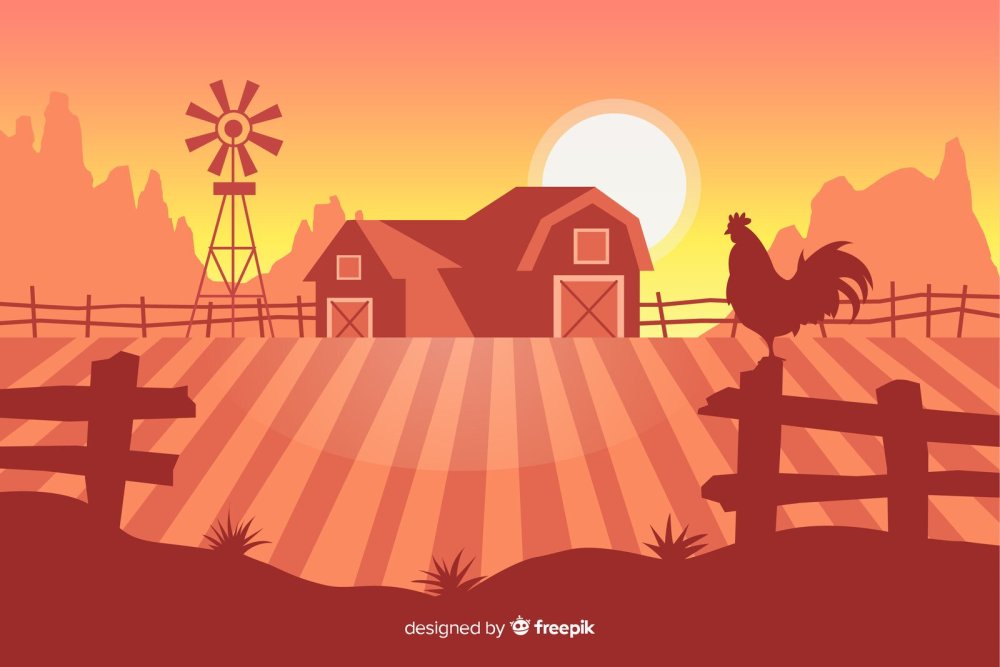 Поле ферма вектор