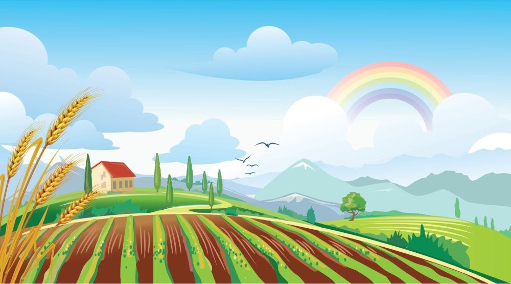 Земляничное поле вектор