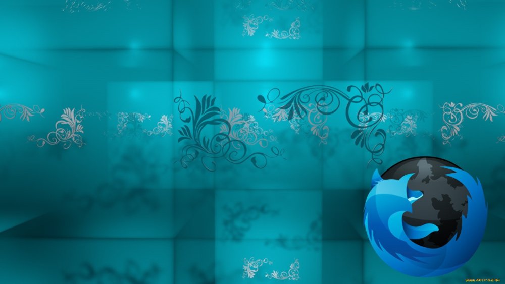 Синий фон с узорами